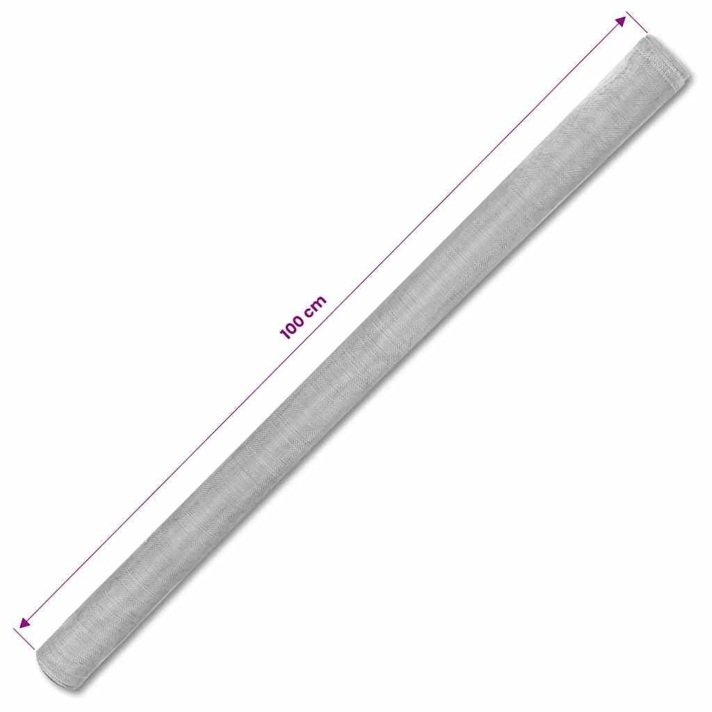 Aluminum Mesh Screen 39.4"x196.9" Silver C366134