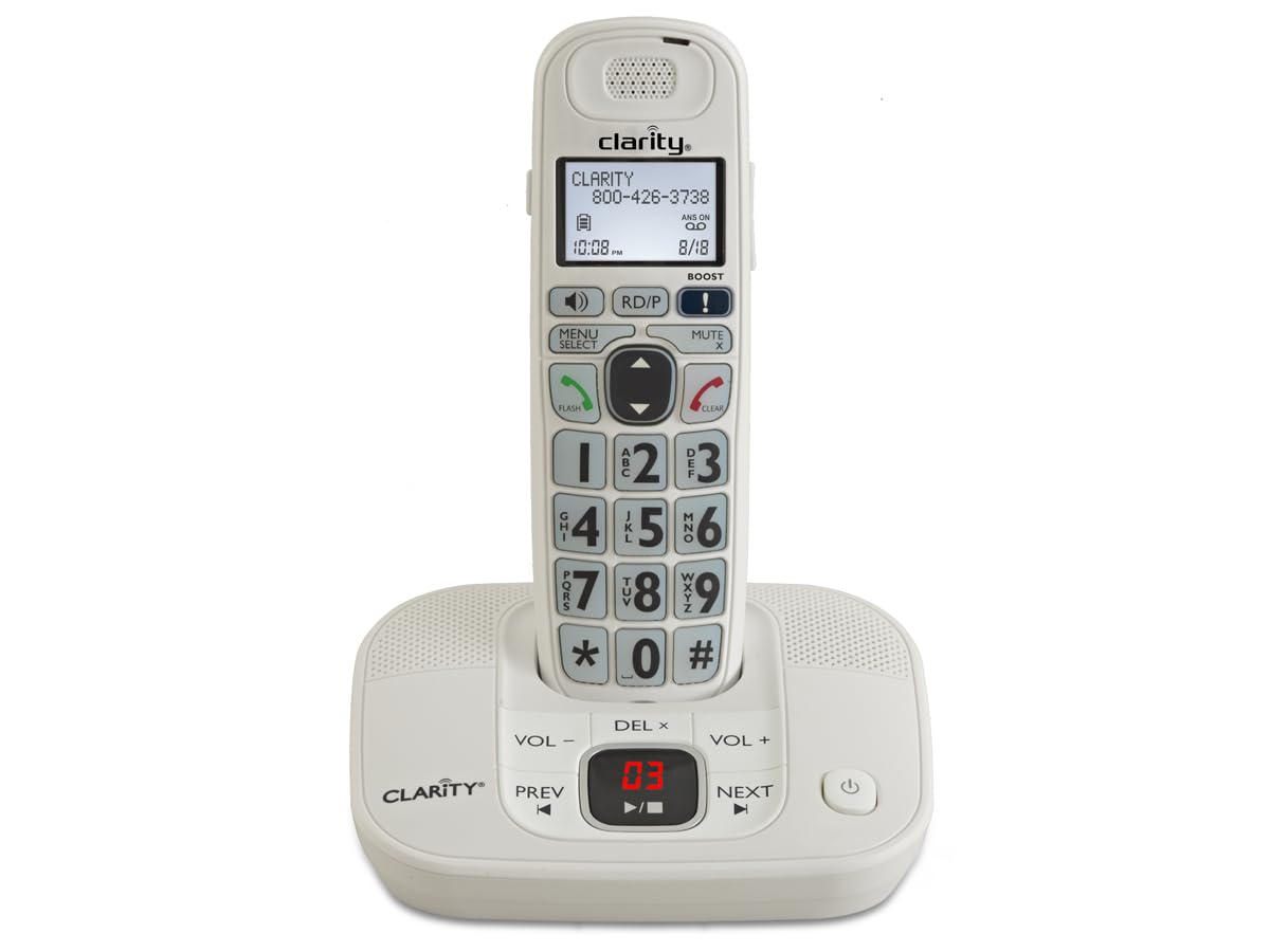 DECT 6.0 Cordless Landline Phone with Answering Machine J743