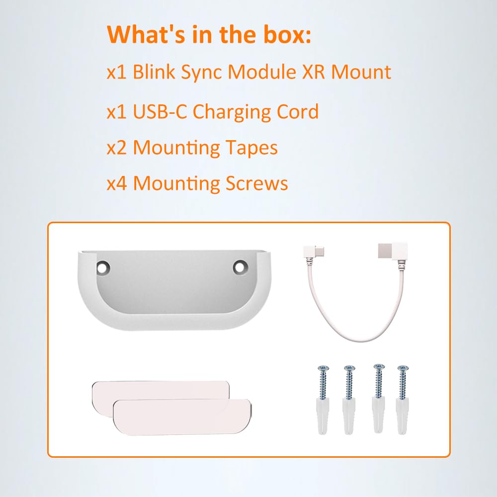 White Wall Mount Bracket with USB-C Cable N281494
