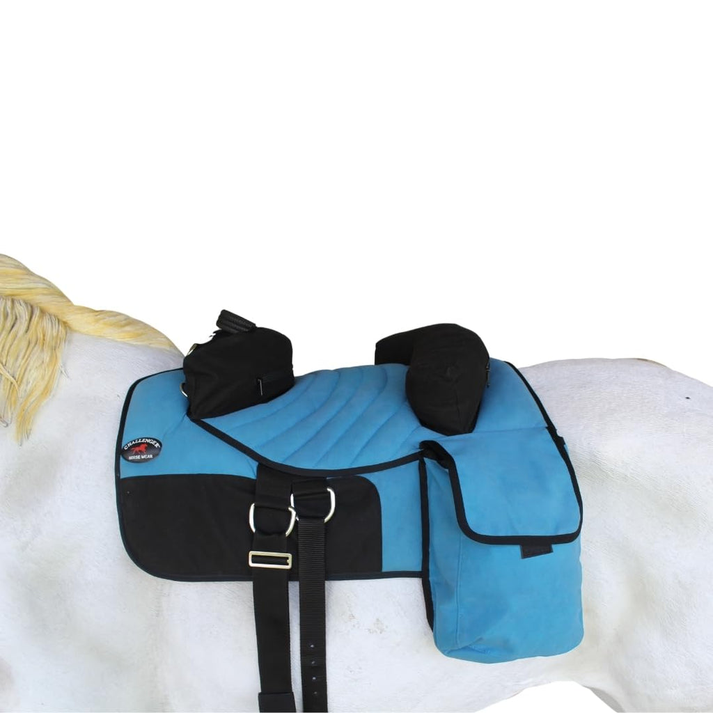 Horse Western Bareback Trail Saddle Pad with Pockets Girth Stirrups V143530