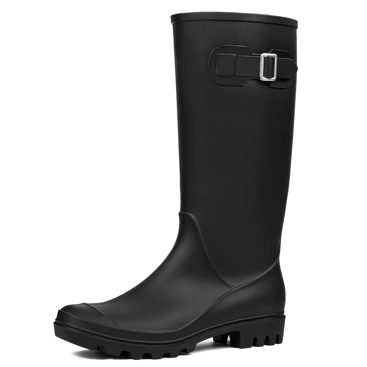 Women's Tall Waterproof Rubber Wide Calf Rain Boots H261901