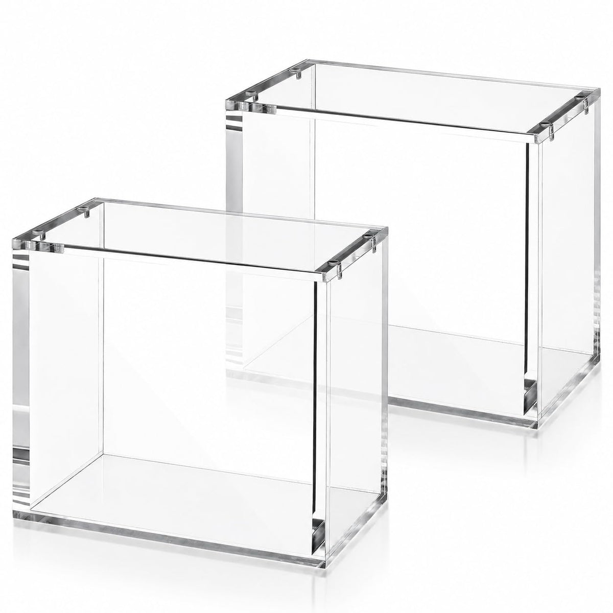 Display Case Stackable 2 Pack 5mm Acrylic Magnetic Lid UV Protection I693285