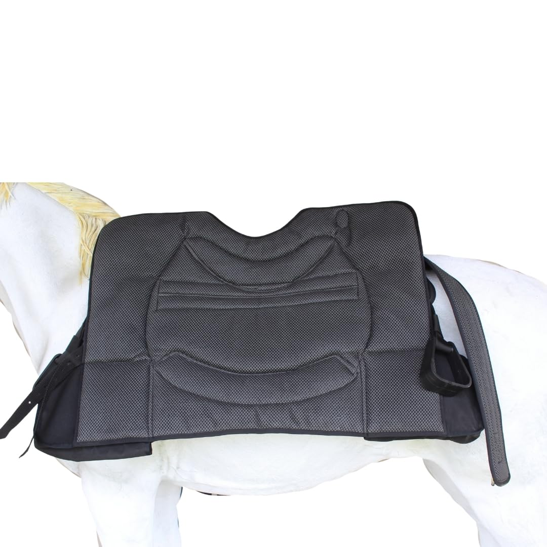 Horse Western Bareback Trail Saddle Pad with Pockets Girth Stirrups V143530