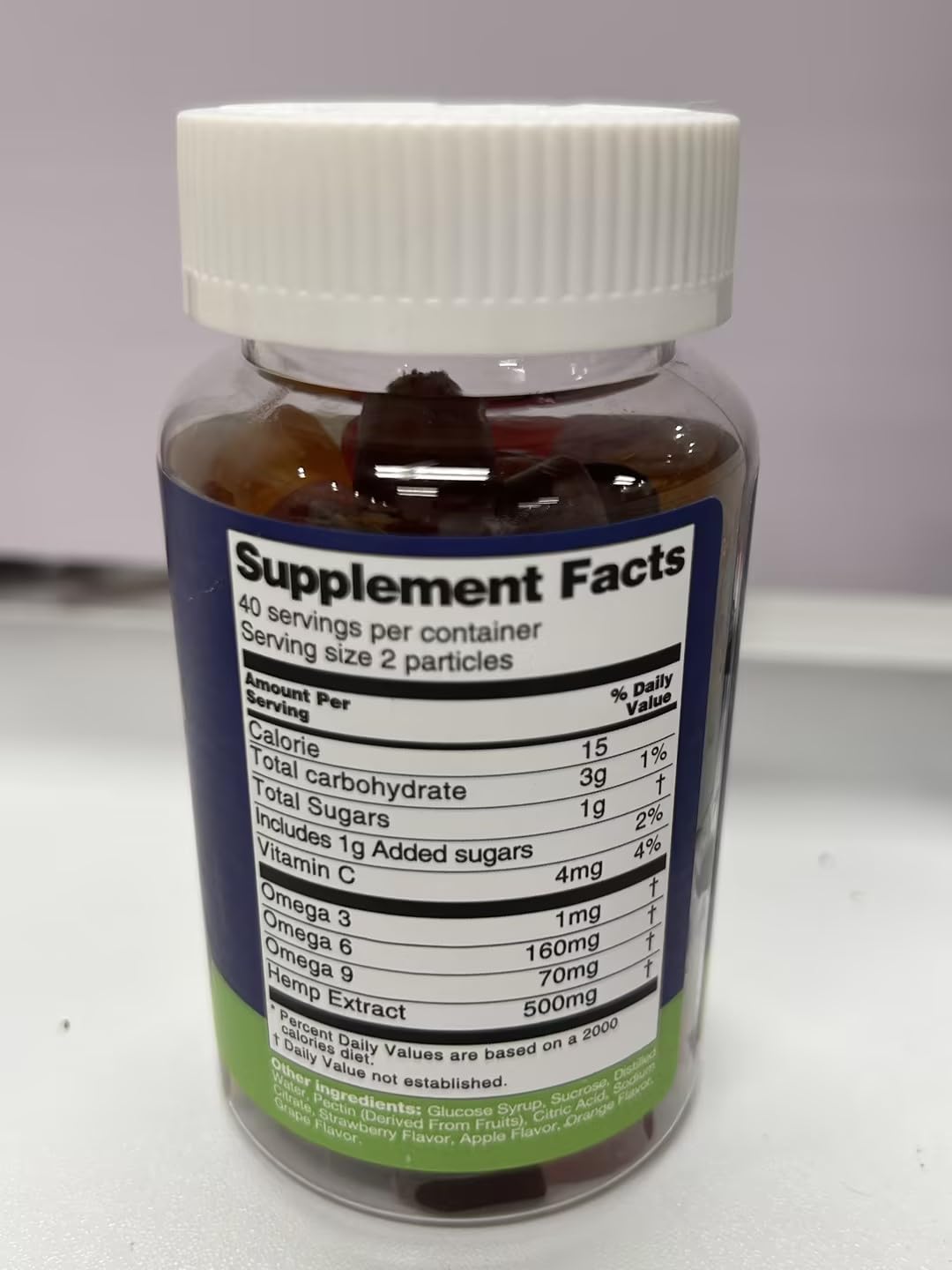Organic Hemp Gummies Supplement 2 Packs M1741