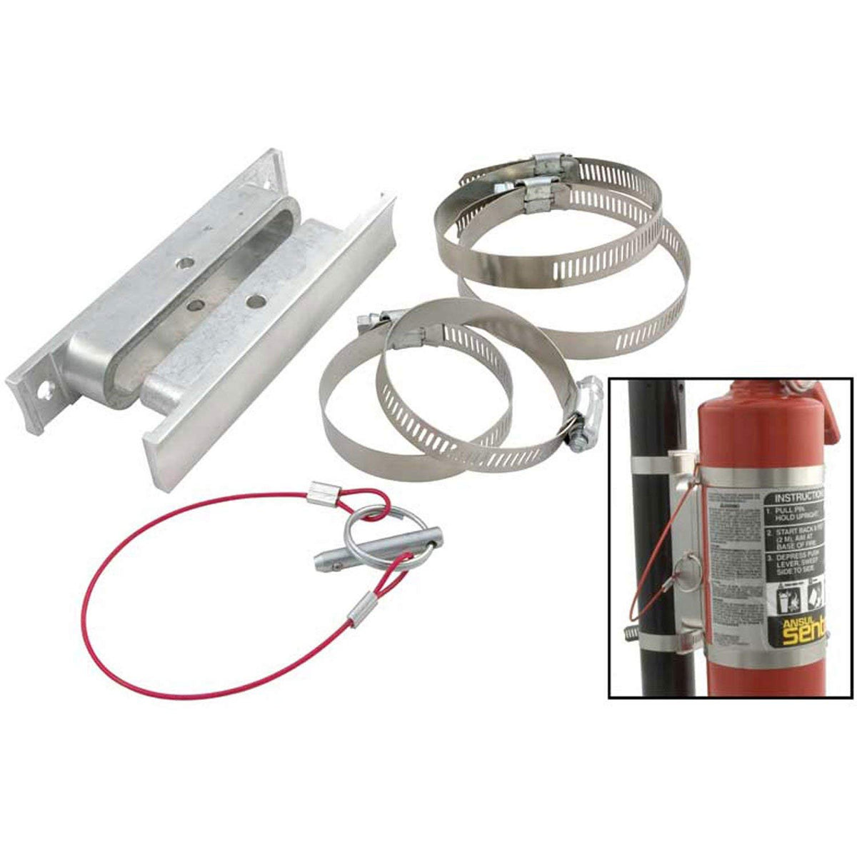2.5 lbs Quick Release Fire Extinguisher Bracket Q18198