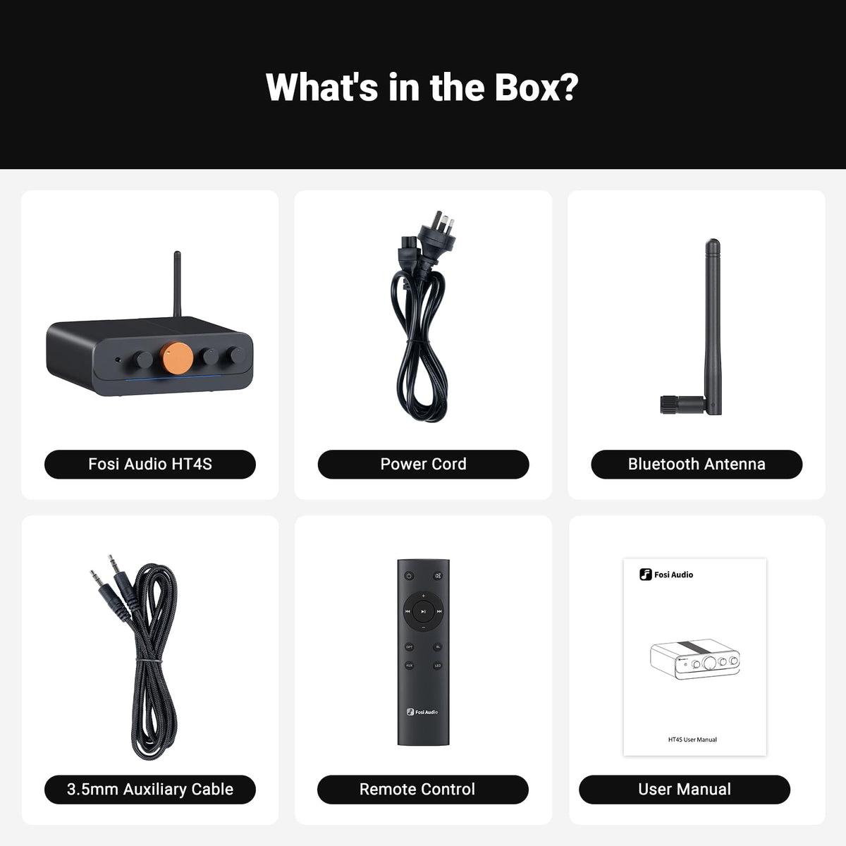 Bluetooth 4 Channel Power Amplifier with Remote Control R6456