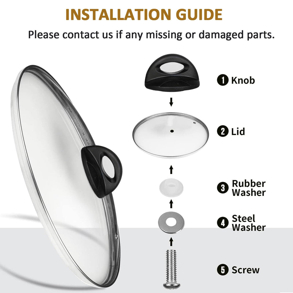 Tempered Glass Lids for Cookware C741265