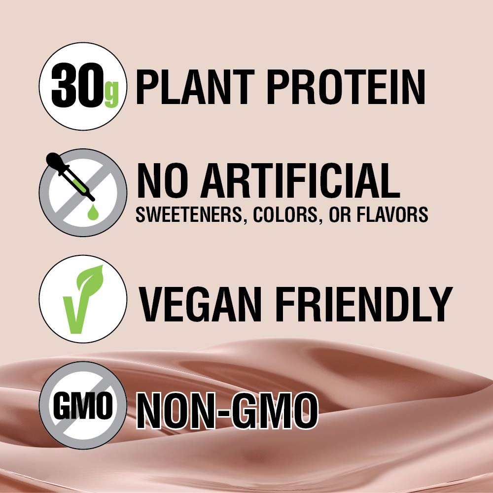 Plant-Based Vegan Chocolate Protein Shake, 30g Protein, Pack of 12 I754