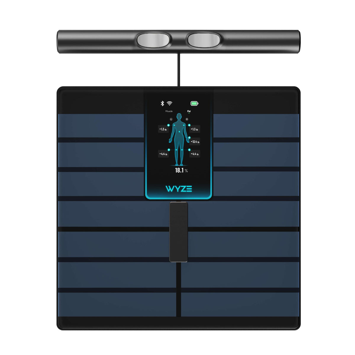 Wi-Fi & Bluetooth Body Composition Scale with Handle, 400 lbs, Black Q69657