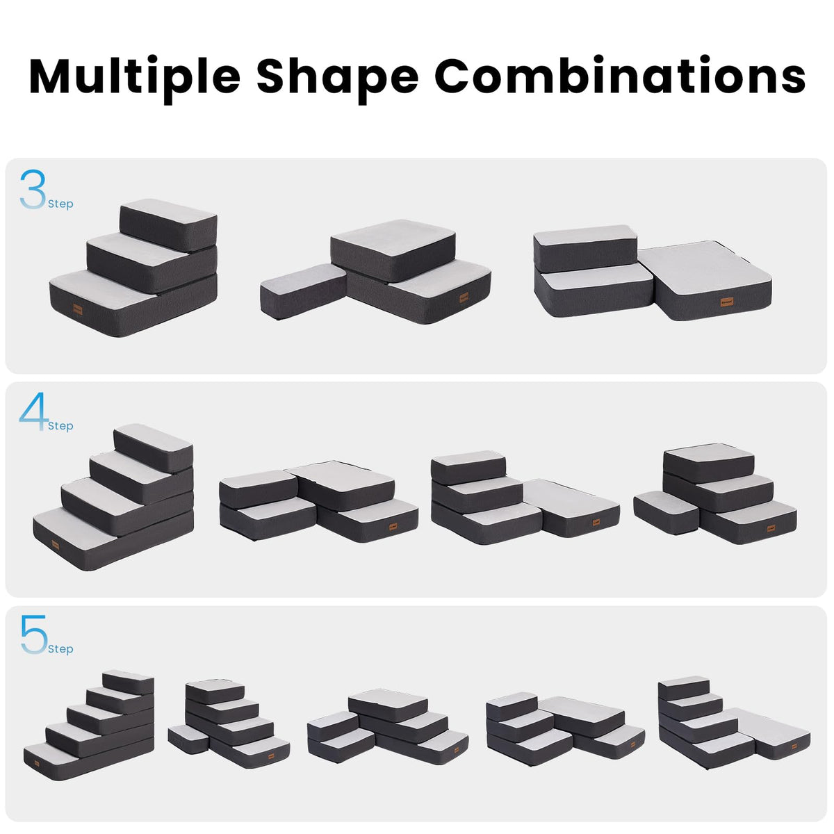 4-Step Adjustable Foldable Non-Slip Dog Stairs I378