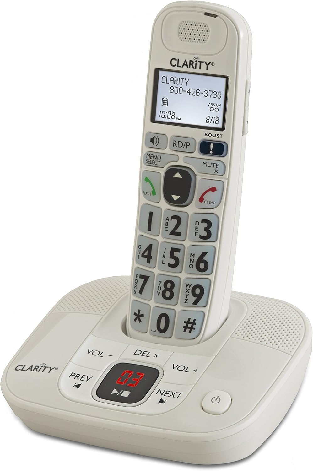 DECT 6.0 Cordless Landline Phone with Answering Machine J743