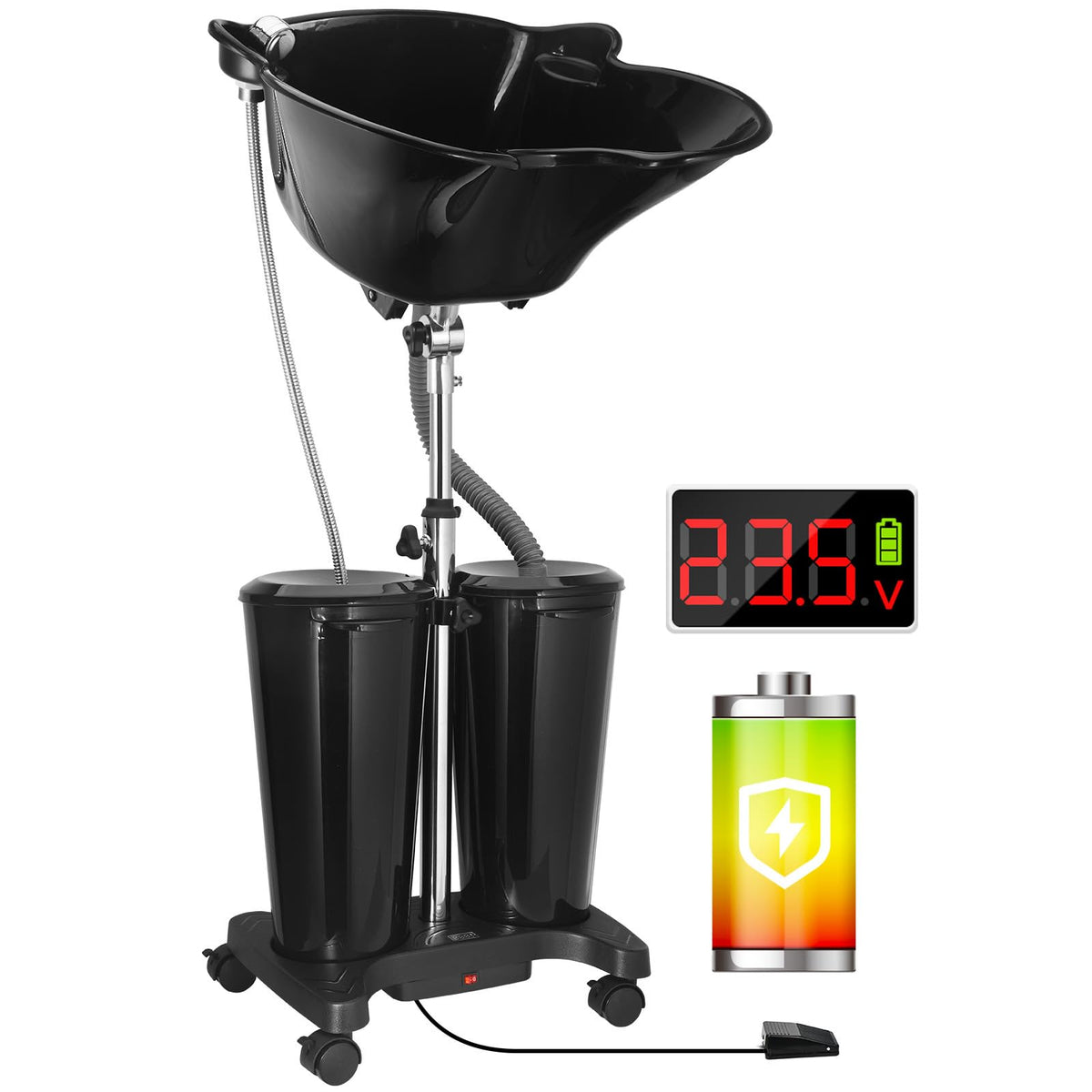 Portable Shampoo Bowl with Electric Pump M922224