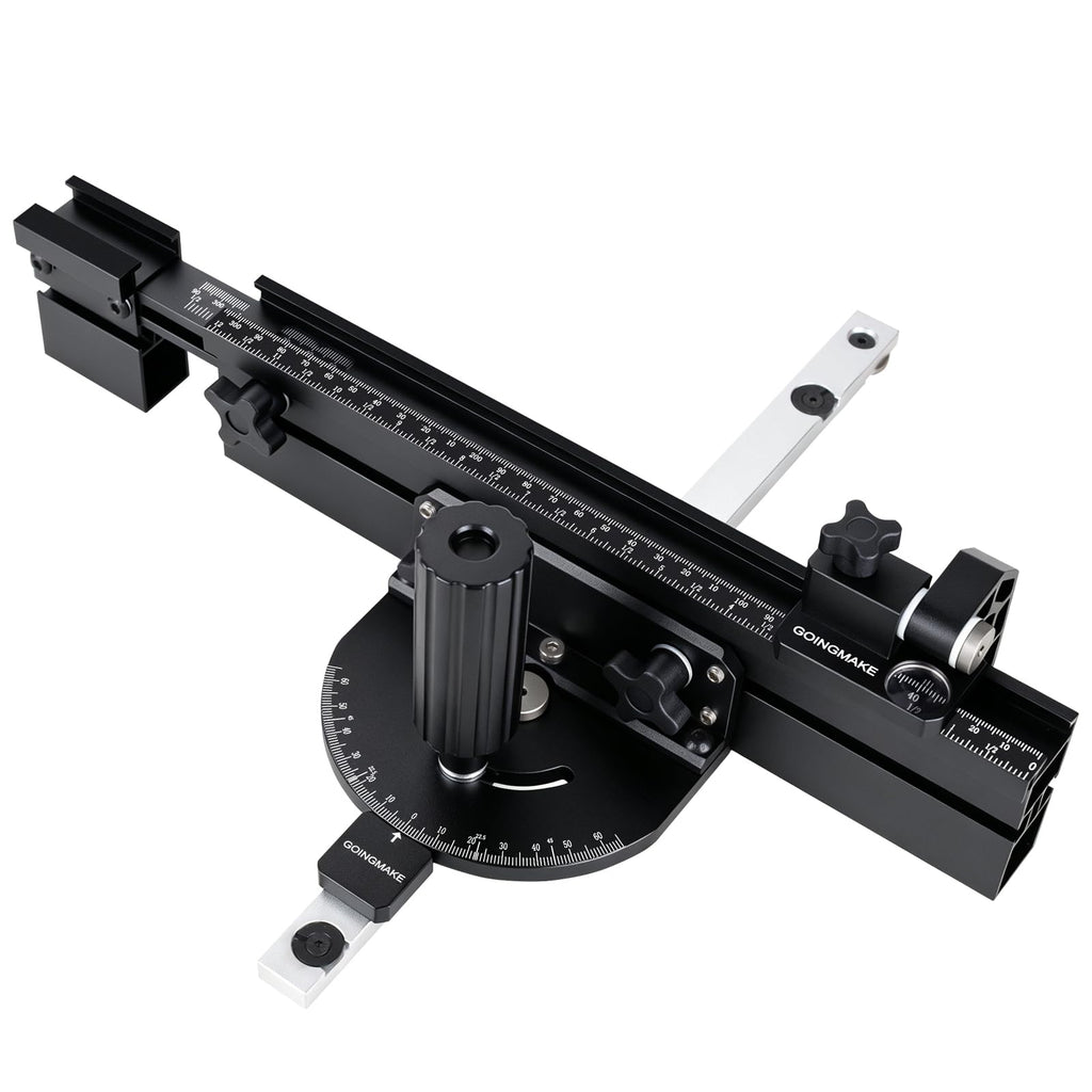 Compact Table Saw Miter Gauge with Extendable Fence X7400