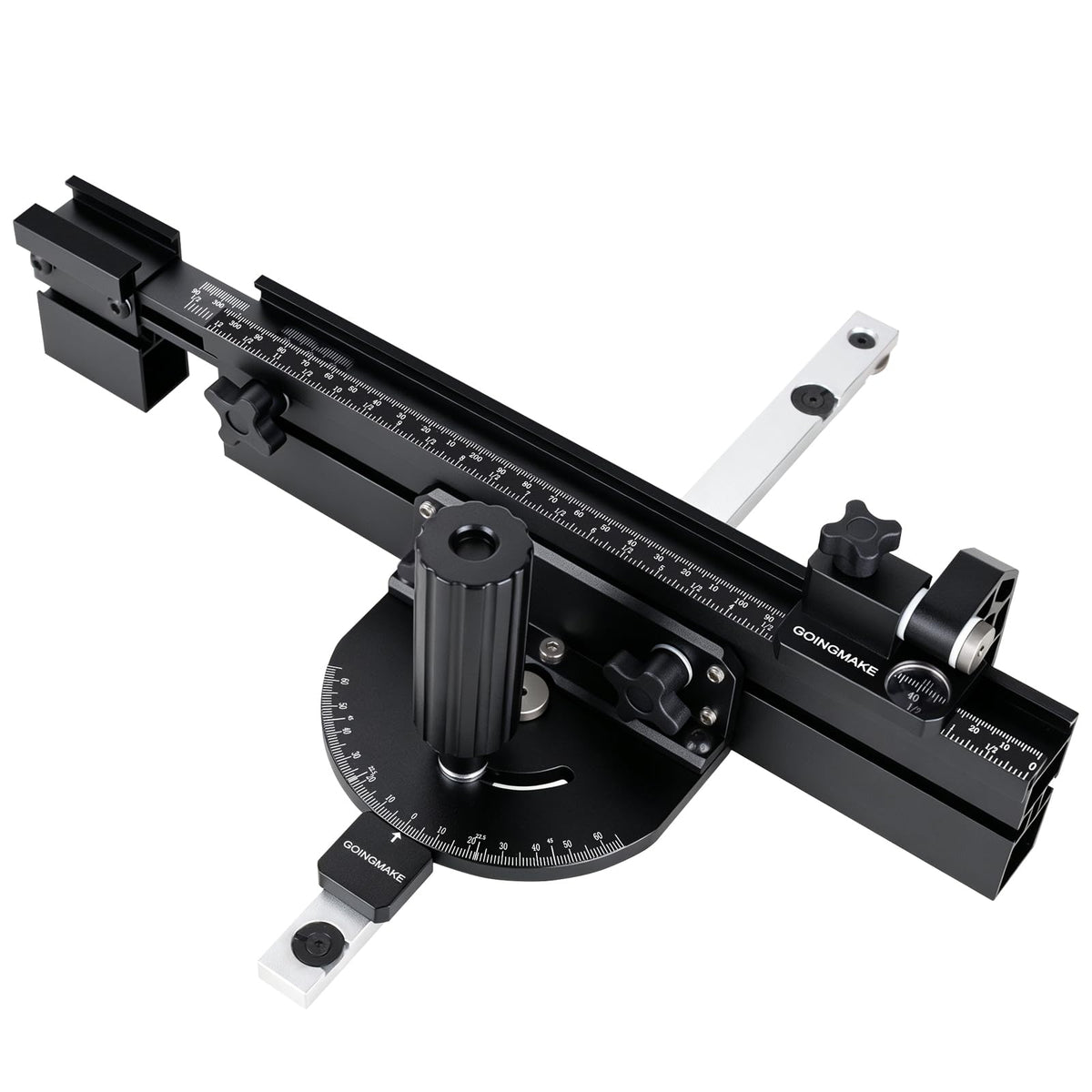 Compact Table Saw Miter Gauge with Extendable Fence X7400