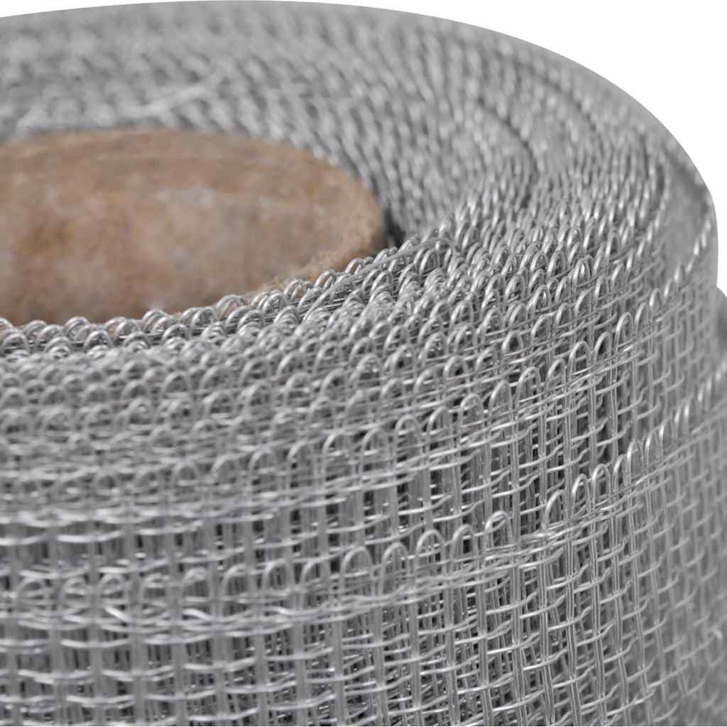Aluminum Mesh Screen 39.4"x196.9" Silver C366134