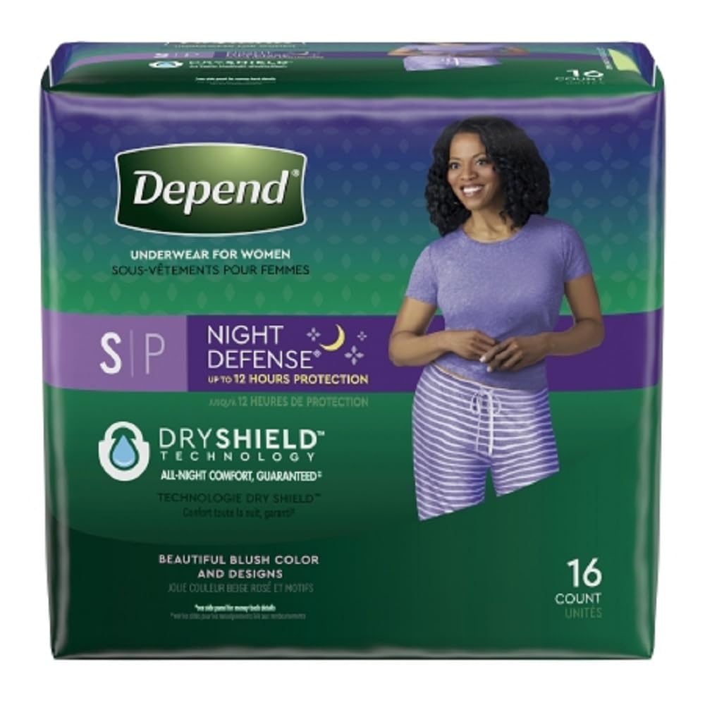 Incontinence Overnight Underwear for Women, 16 Count K126