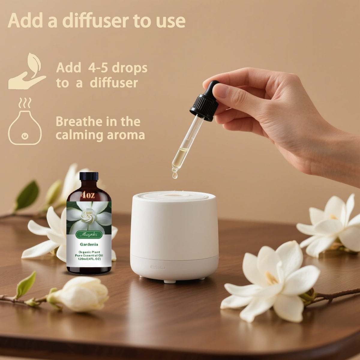 Lavender & Gardenia 16oz & 4oz Diffuser Set U5677