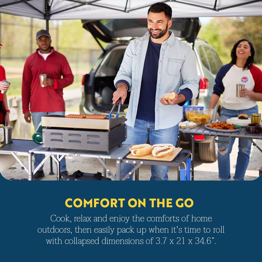 Portable Folding Cook Station with Heat Resistant Tabletop N7700