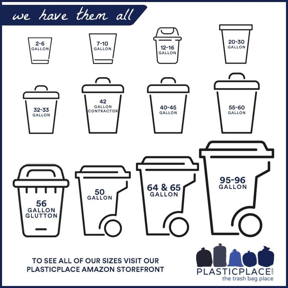 Heavy Duty Black 40-45 Gallon Trash Bags 100 Count 1.5 Mil X330459