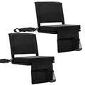 Folding Bleacher Seat with Back Support and Cushion S8992