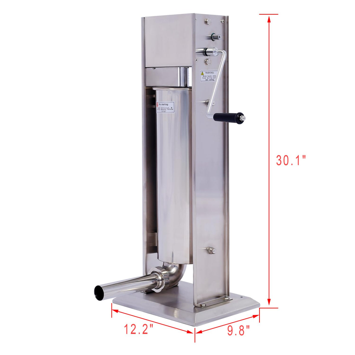 Stainless Steel Vertical Sausage Stuffer 15Lb L32744