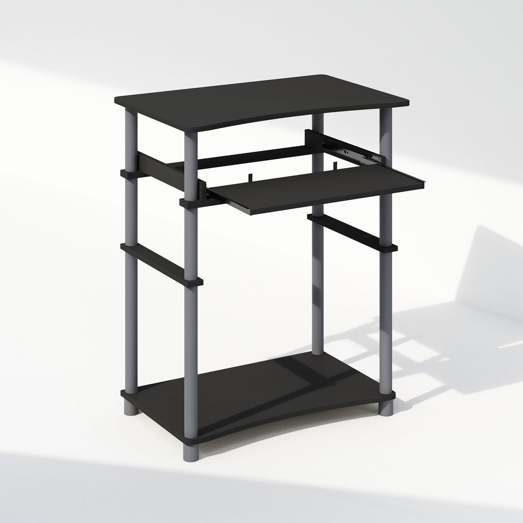 Black Desk with Keyboard Tray L347955