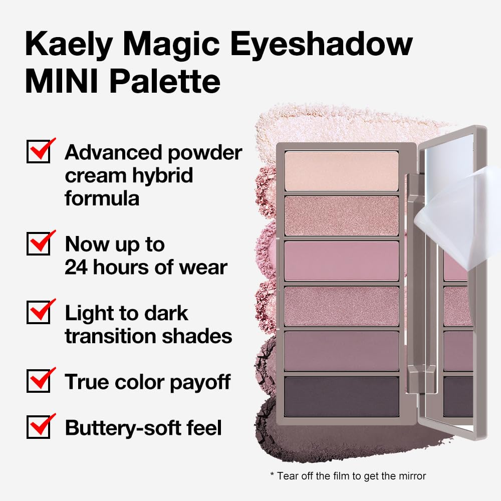 6 Colors Shimmer Matte High Pigment Eyeshadow Palette with Mirror Q30260