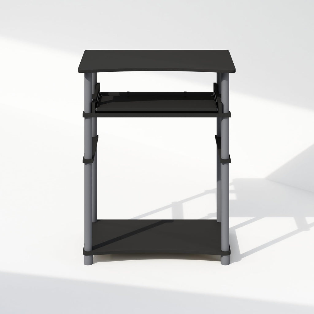 Black Desk with Keyboard Tray L347955