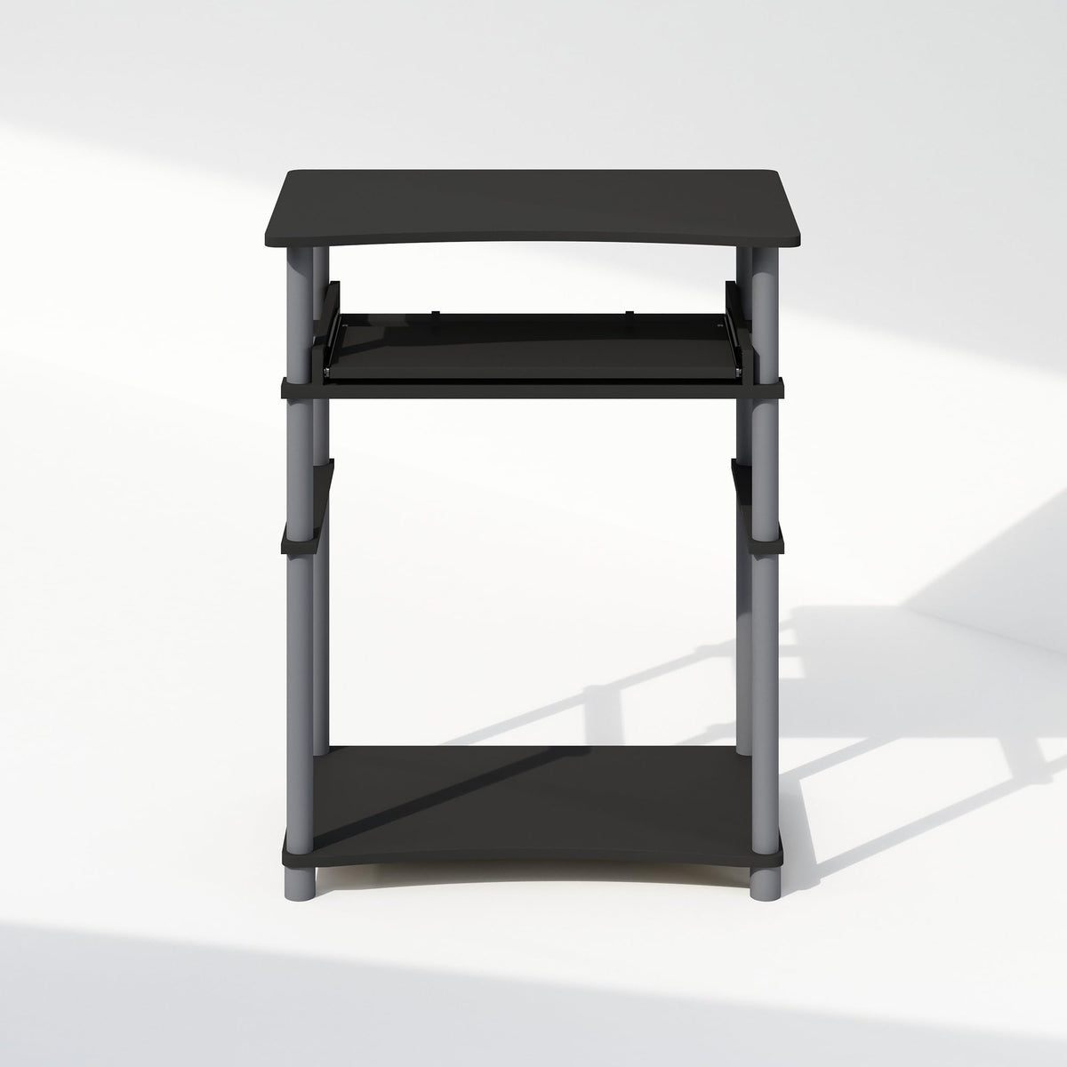 Black Desk with Keyboard Tray L347955