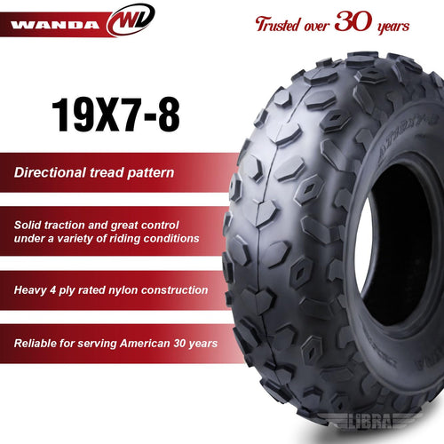2 ATV Tires 19x7-8 Front O277