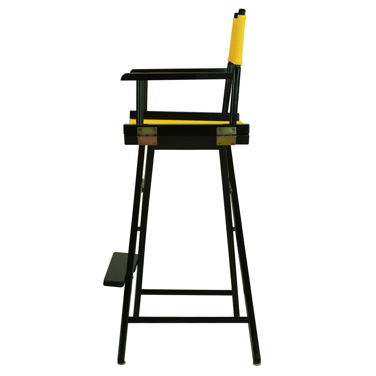 Director Chair Bar Height Black Frame Gold Canvas N11466