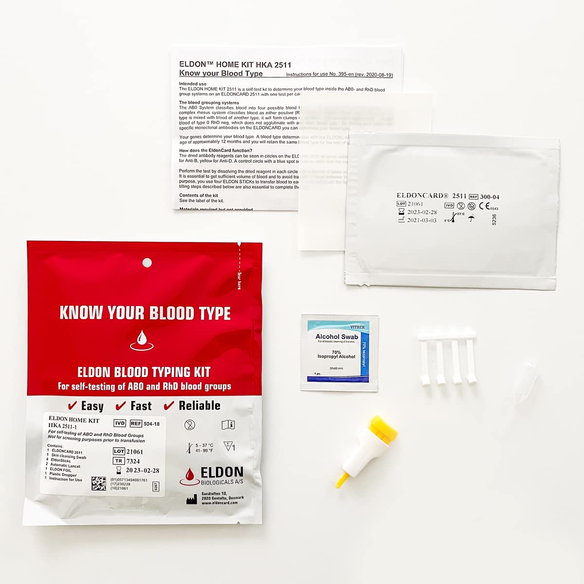 Home Blood Typing Kit 7 Kits C892