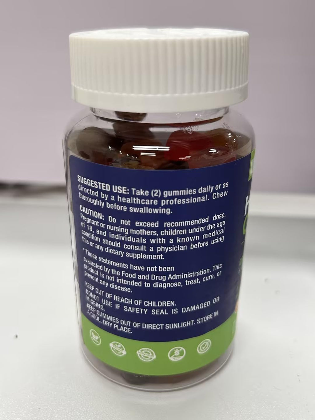 Organic Hemp Gummies Supplement 2 Packs M1741