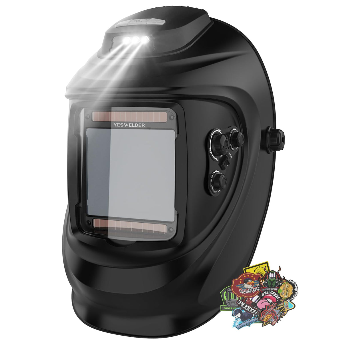 Welding Helmet with Fan and Work Light F317765