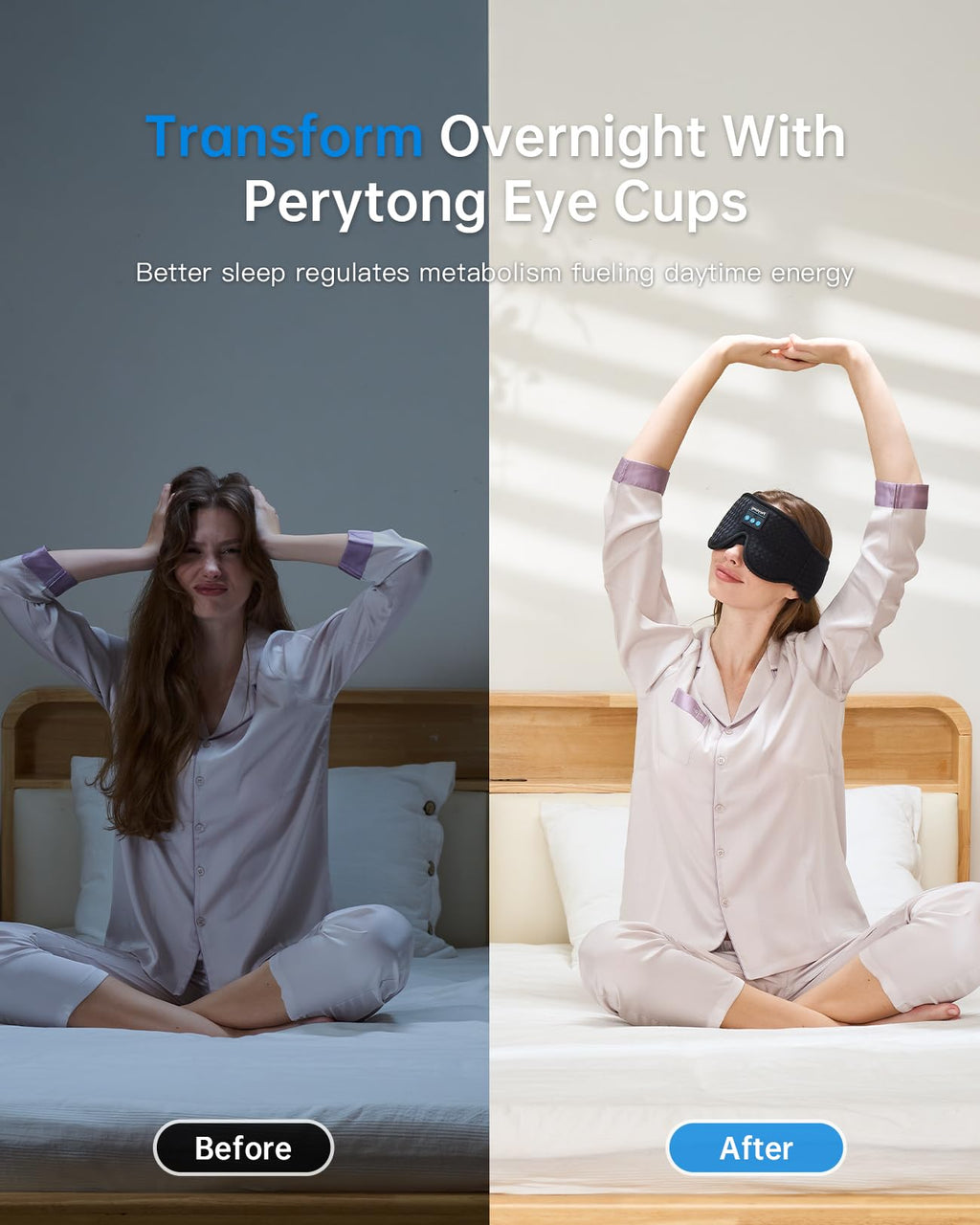 Bluetooth Sleep Mask with Headphones V1403
