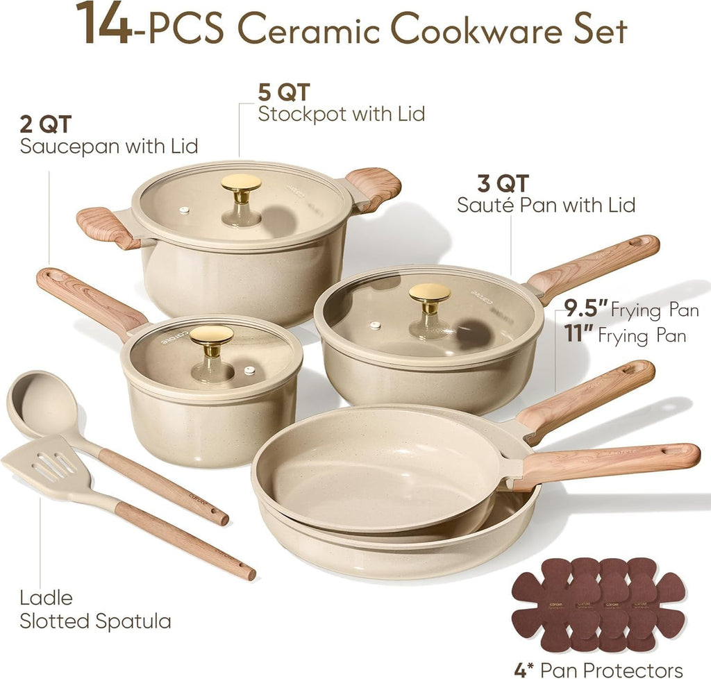 Ceramic 14pcs Cookware Set M754