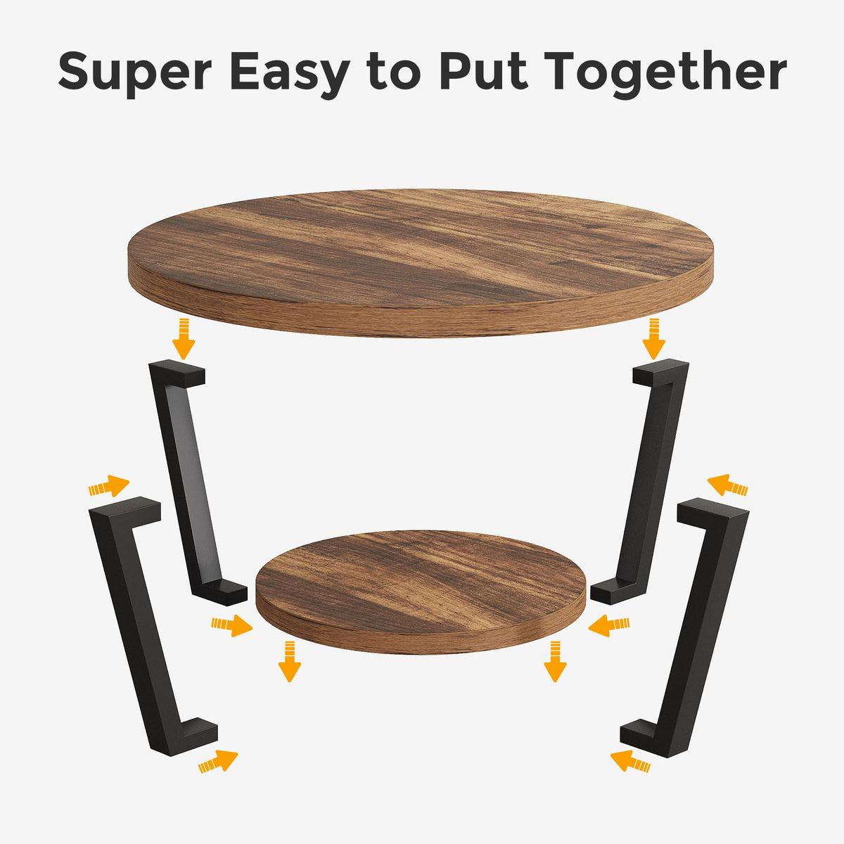 32'' Round Coffee Table with Storage J3620