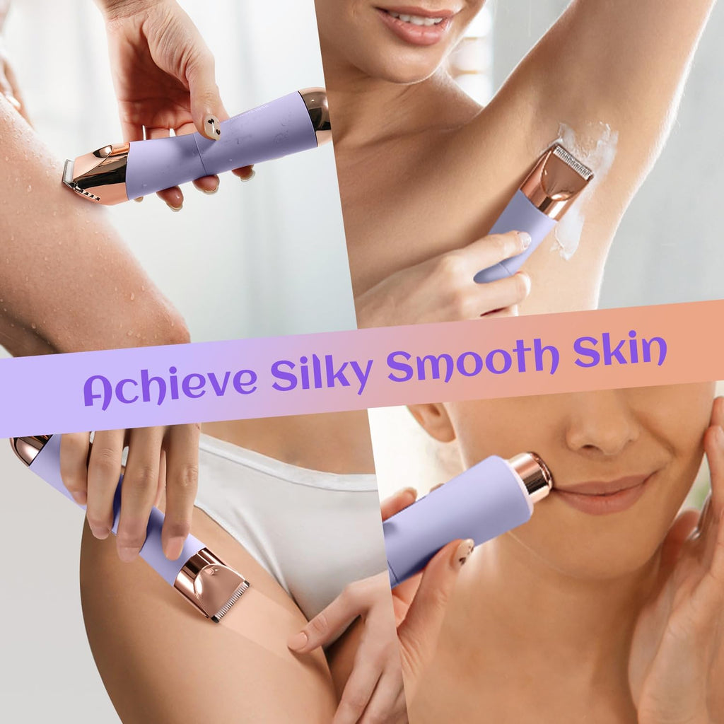 2-in-1 Electric Razor and Pubic Hair Trimmer with LED Light H338655
