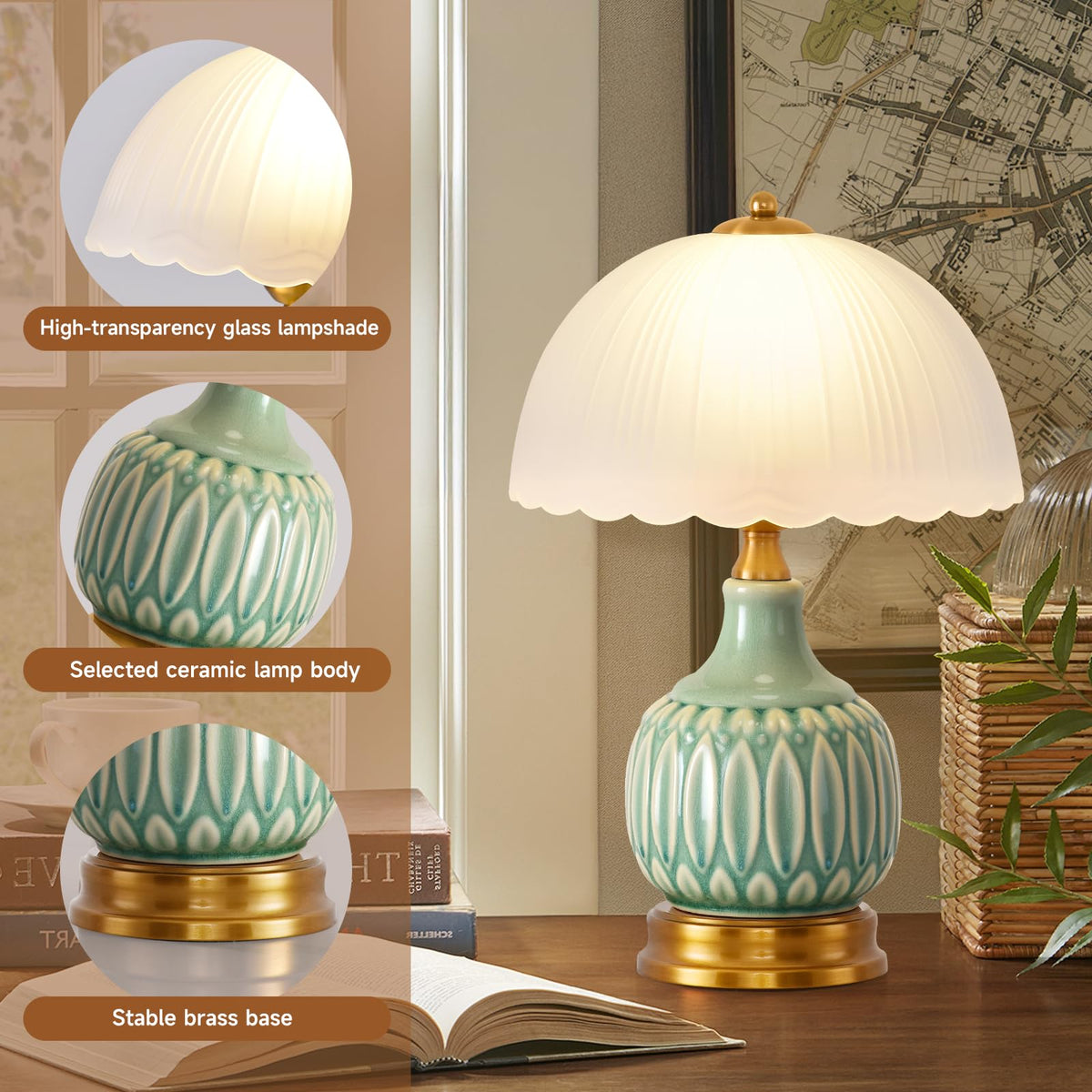 Ceramic Retro Table Lamp J875