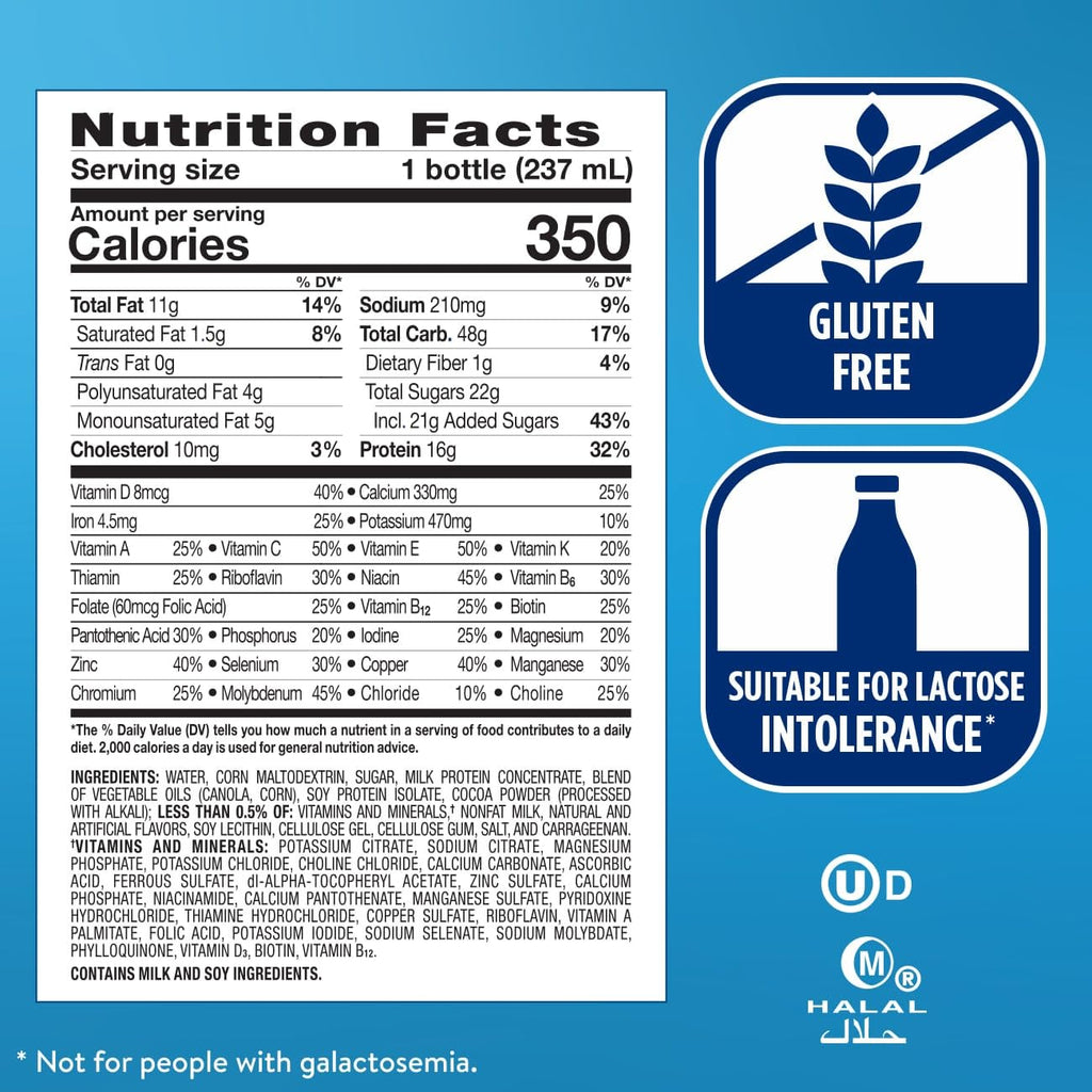 Milk Chocolate Nutrition Shake, 24 Pack T210233