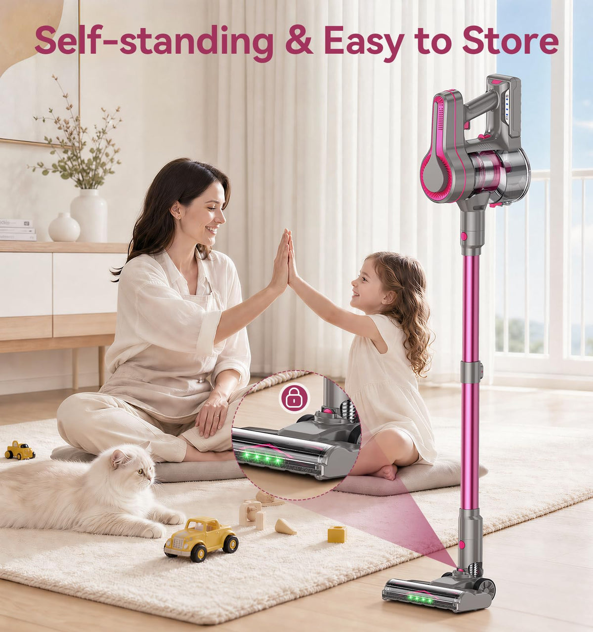 600W/50Kpa Cordless Stick Vacuum Cleaner N7443