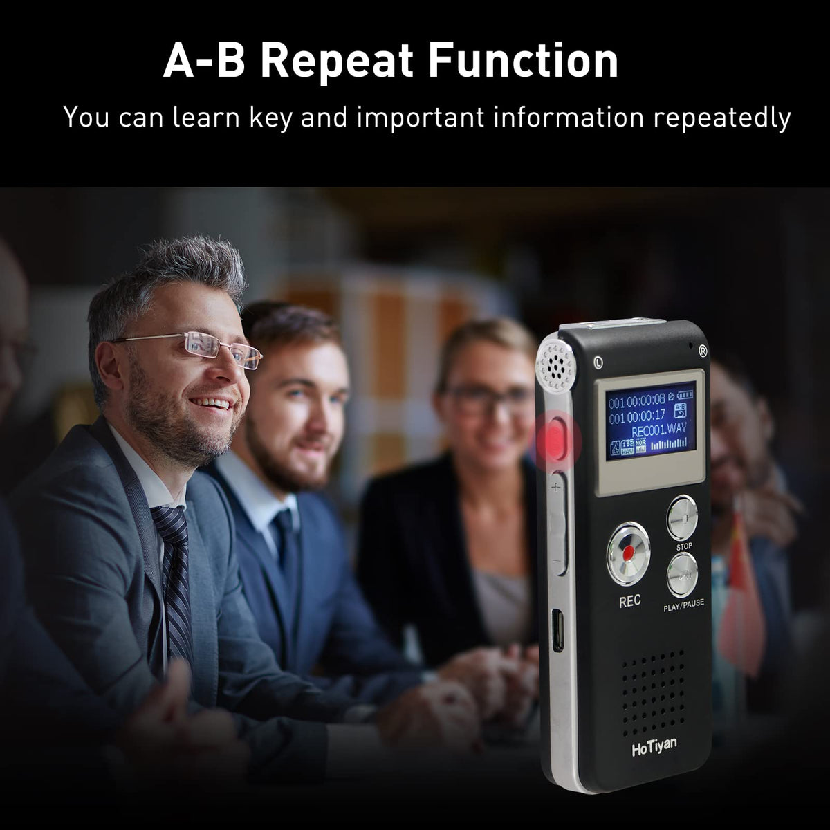 8GB Voice Activated Digital Audio Recorder D560711