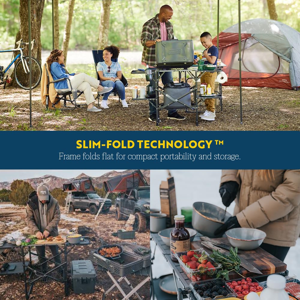 Portable Folding Cook Station with Heat Resistant Tabletop N7700