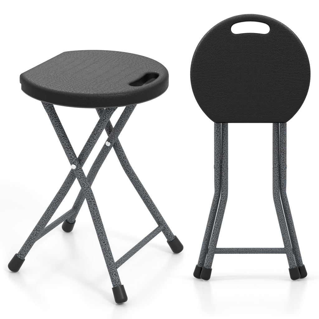 18 inch Folding Plastic Stool with Handle F570