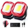 Magnetic Work Light, 42 LEDs 1000 Lumens Rechargeable Portable Inspection Light (2 PCS) I183076