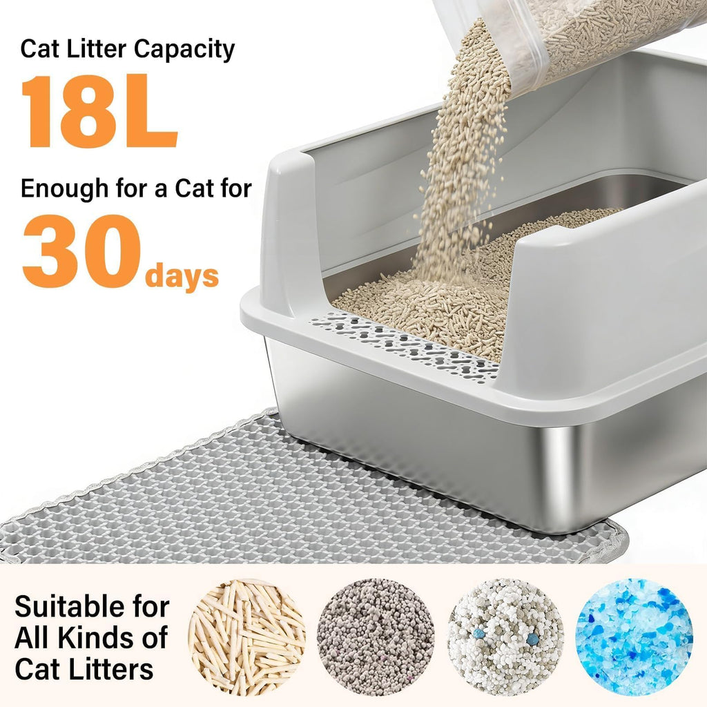 Stainless Steel Cat Litter Box J49240