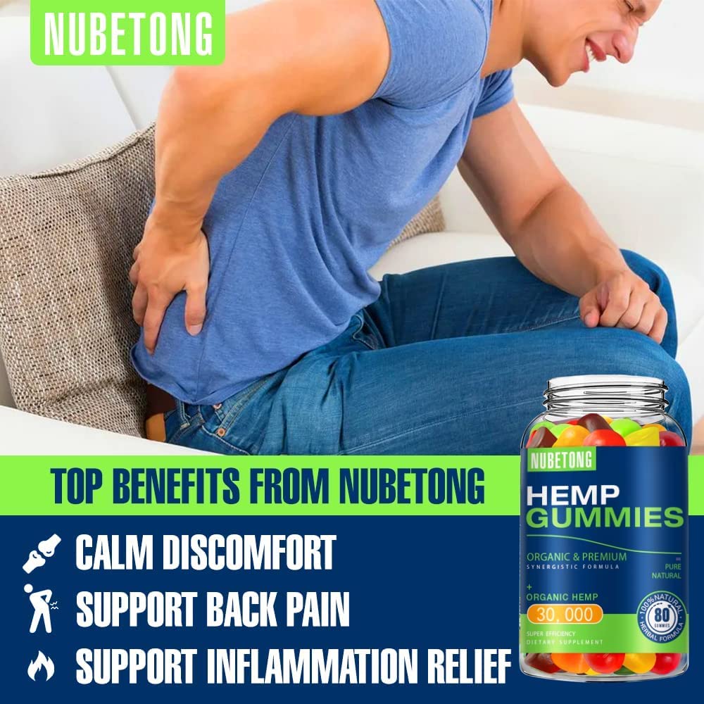 Organic Hemp Gummies Supplement 2 Packs M1741
