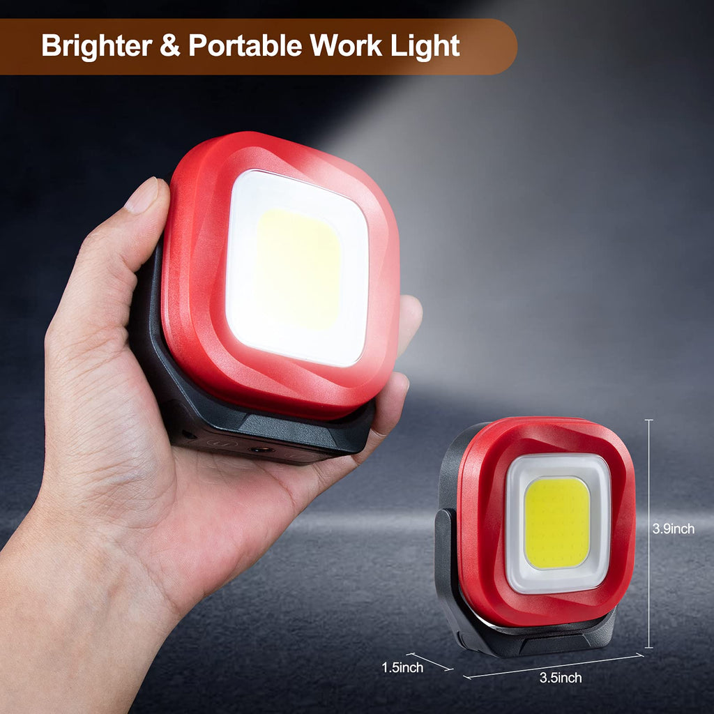 Magnetic Work Light, 42 LEDs 1000 Lumens Rechargeable Portable Inspection Light (2 PCS) I183076