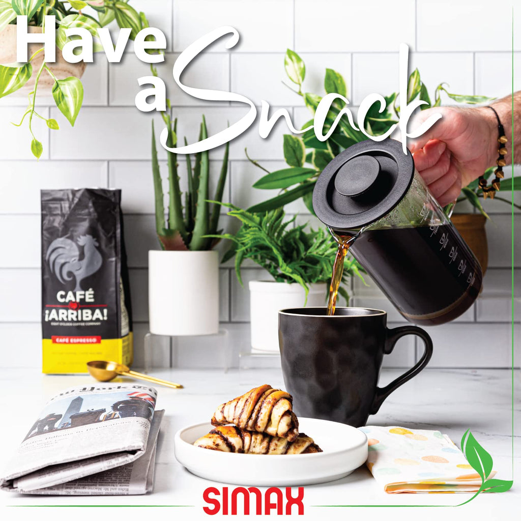 1 Liter Dishwasher Safe Borosilicate Glass French Press B6286