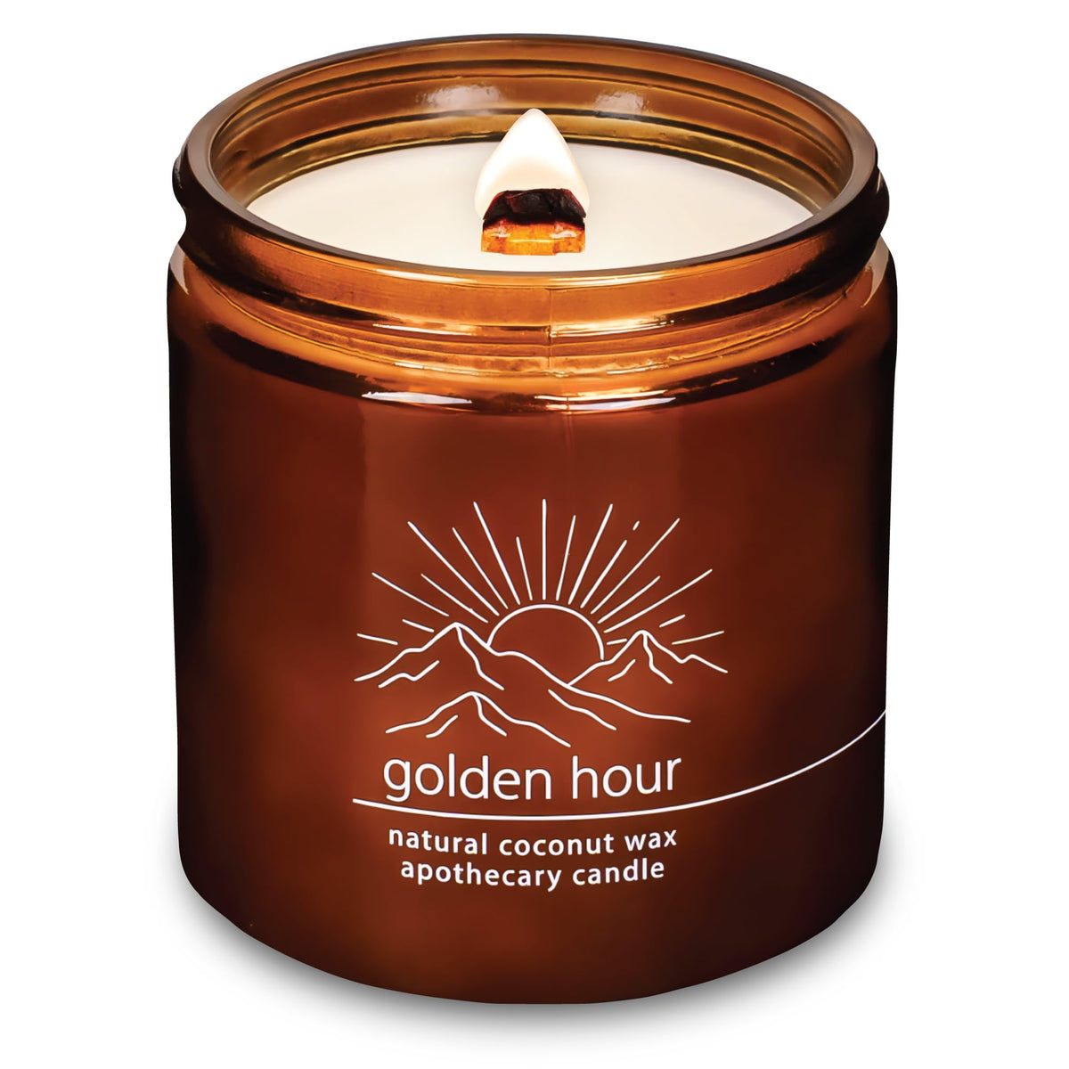 16 oz Crackling Wood Wick Candle R9897